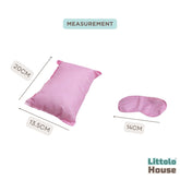 Baby Pajama Party Theme Accessories Sleeping Pillow ,Eye Mask & Headband SR092 | NB | Pink